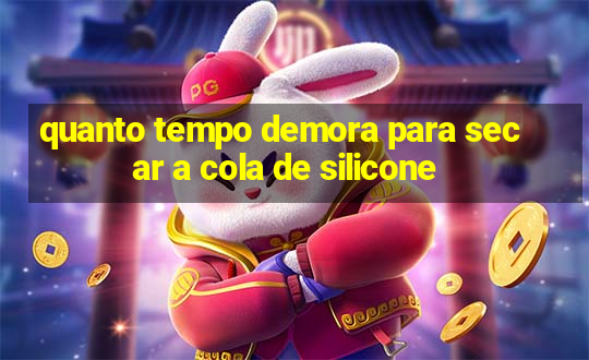 quanto tempo demora para secar a cola de silicone