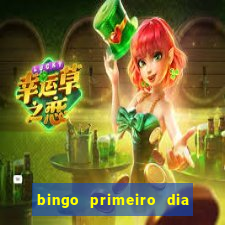 bingo primeiro dia de aula