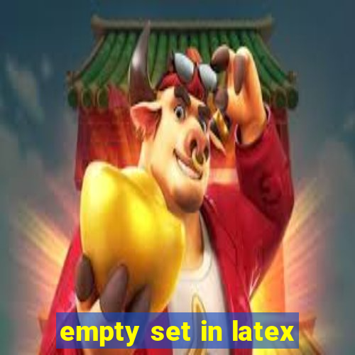 empty set in latex