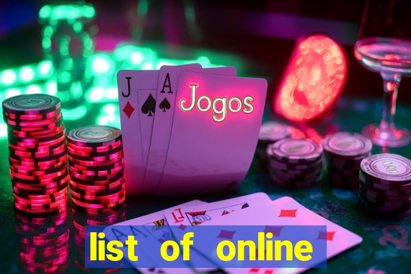 list of online slot sites