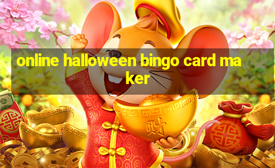 online halloween bingo card maker