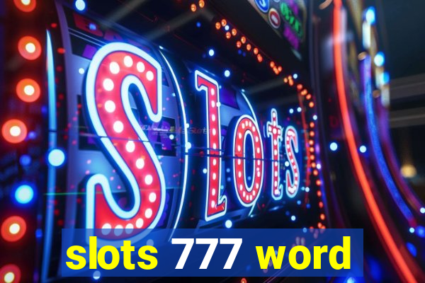 slots 777 word