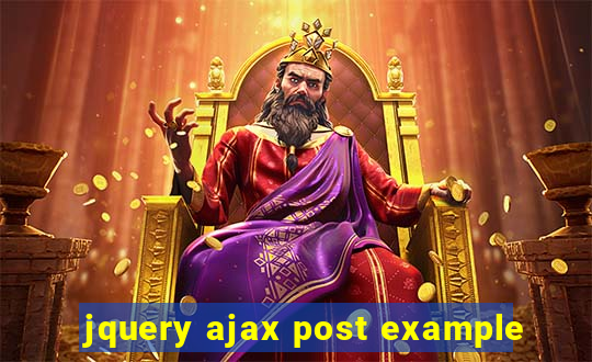 jquery ajax post example