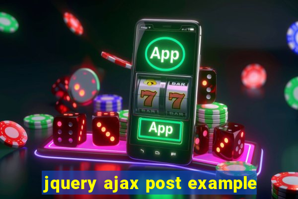 jquery ajax post example