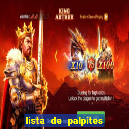 lista de palpites jogos de hoje