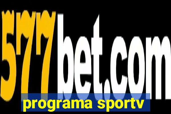 programa sportv