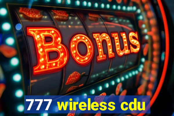 777 wireless cdu