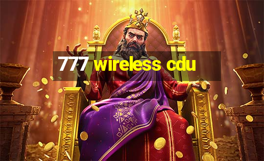 777 wireless cdu