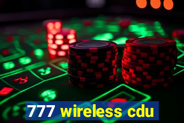 777 wireless cdu