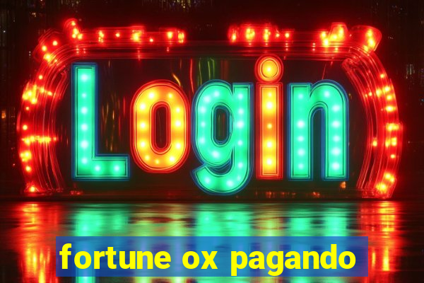 fortune ox pagando