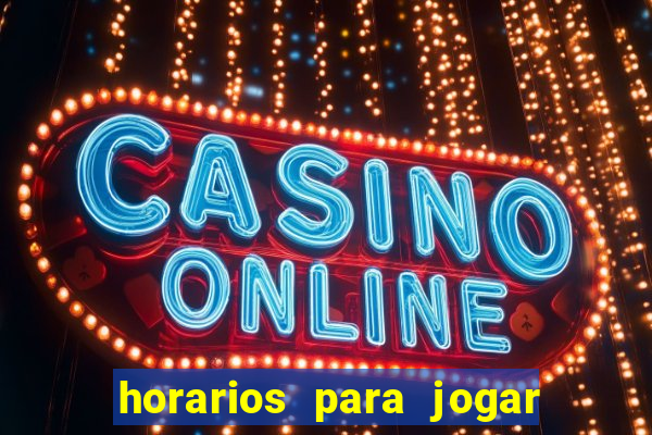 horarios para jogar fortune mouse