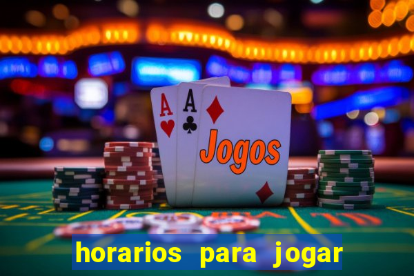 horarios para jogar fortune mouse