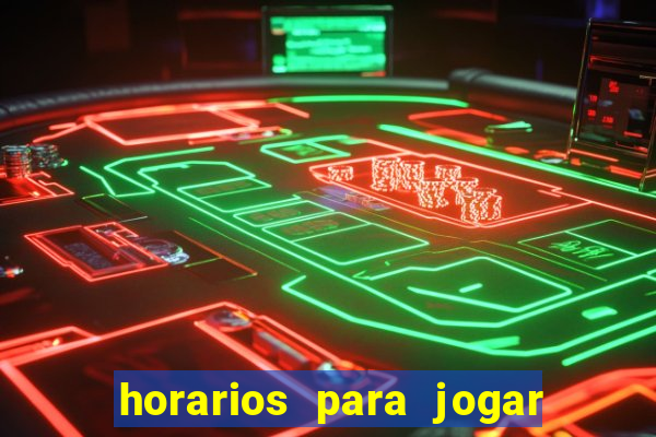 horarios para jogar fortune mouse