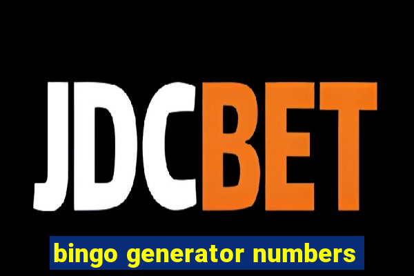 bingo generator numbers