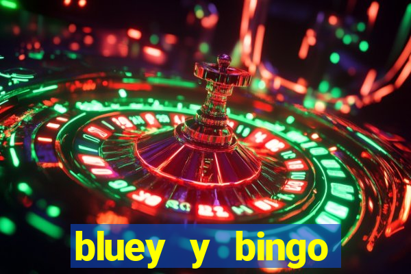 bluey y bingo bailando png