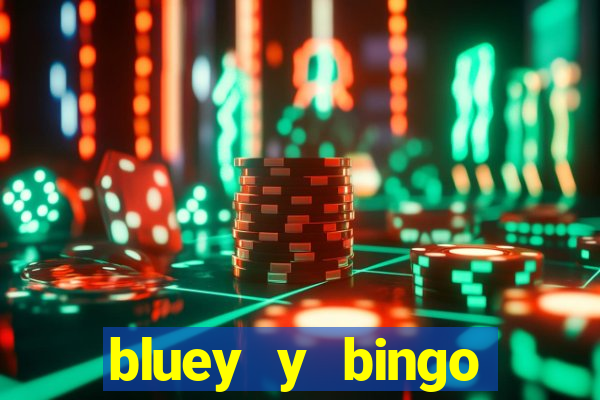 bluey y bingo bailando png