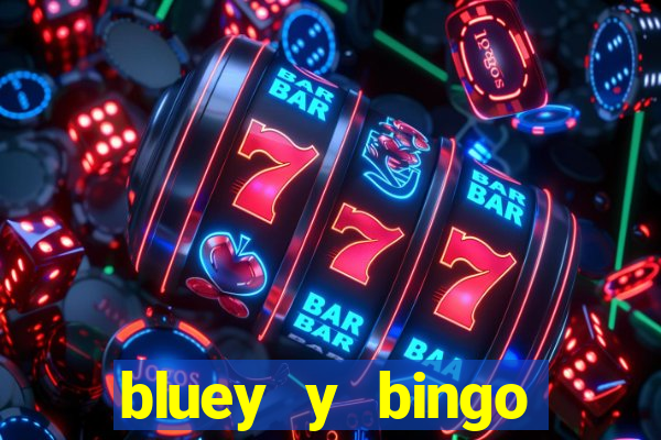 bluey y bingo bailando png