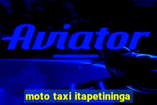 moto taxi itapetininga