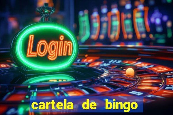 cartela de bingo para chá de bebê