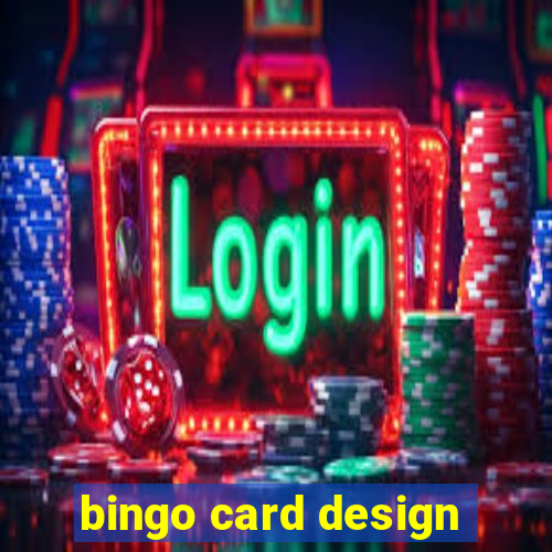 bingo card design