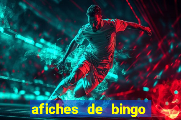 afiches de bingo para editar