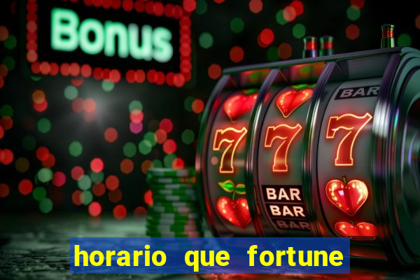 horario que fortune tiger paga