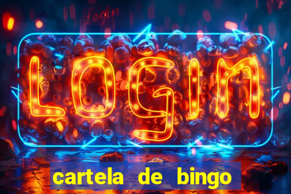 cartela de bingo pra imprimir