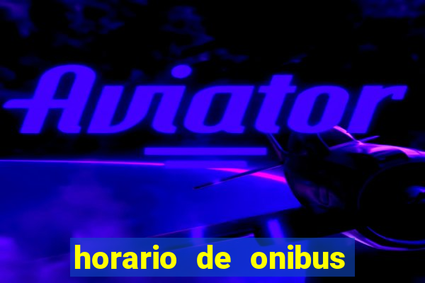 horario de onibus cruzeiro x cachoeira