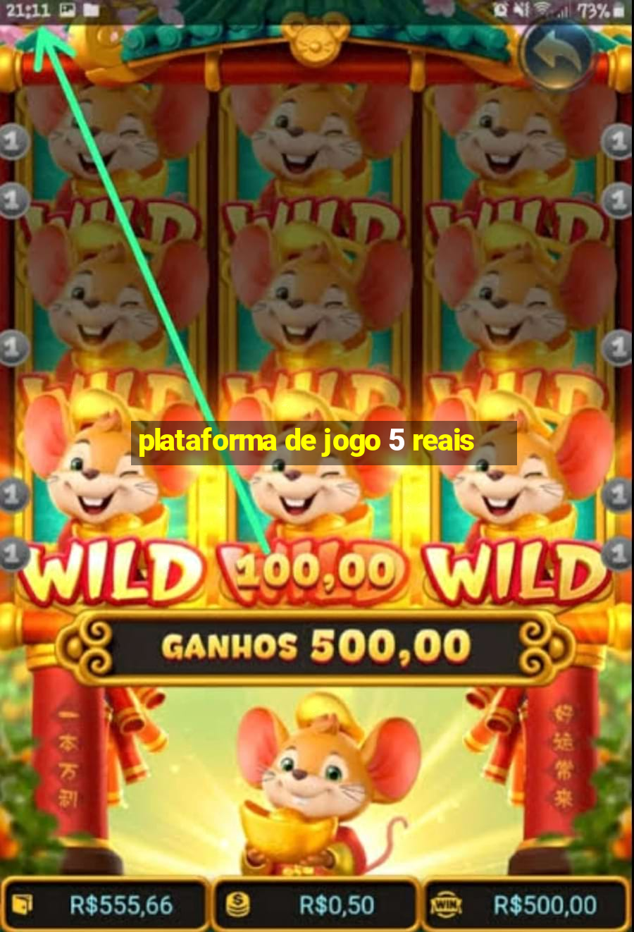 plataforma de jogo 5 reais