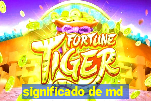 significado de md