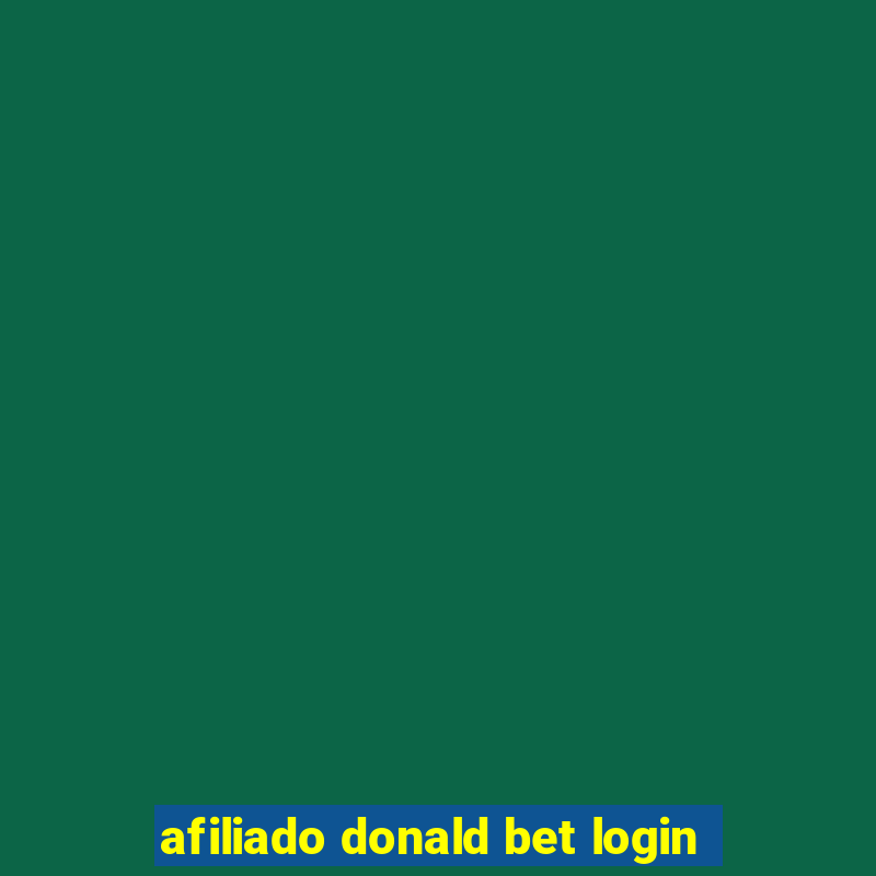 afiliado donald bet login