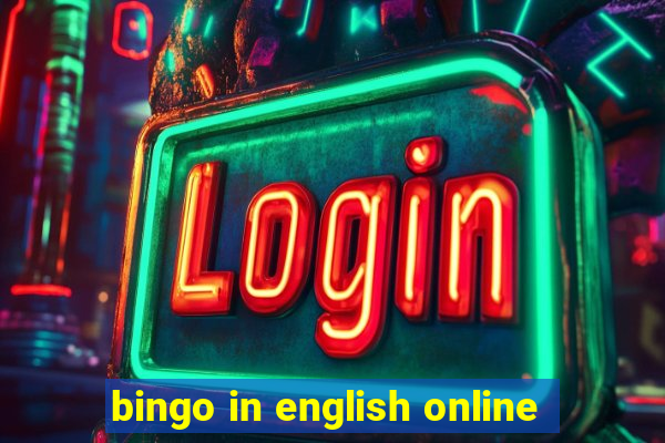 bingo in english online