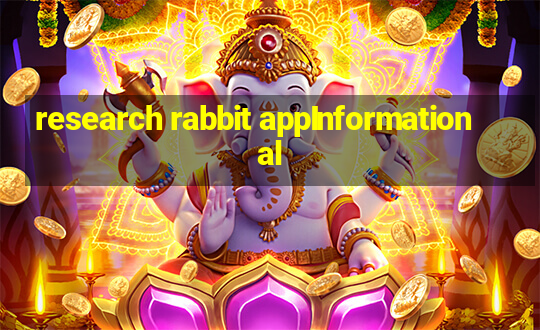 research rabbit appInformational