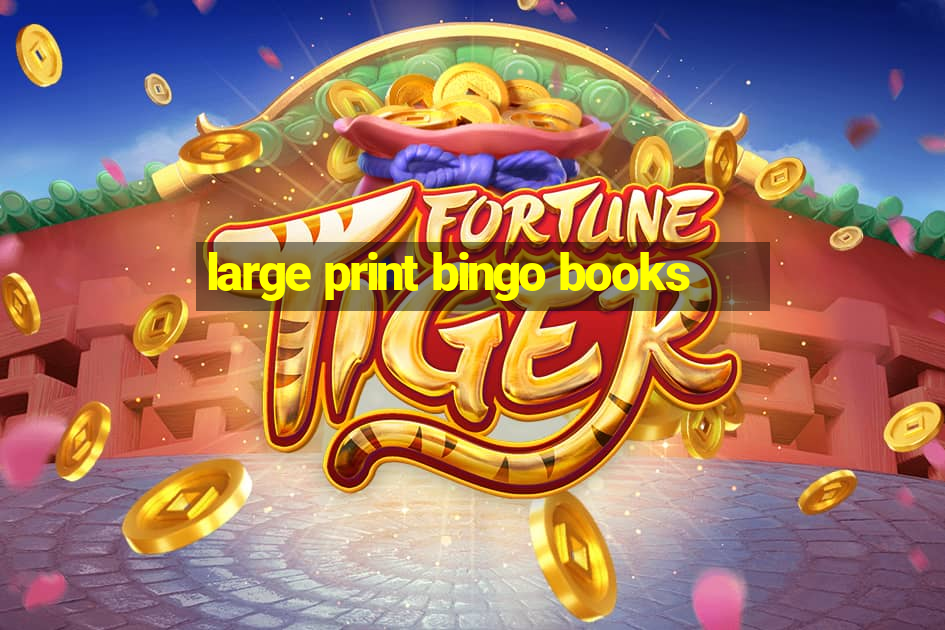 large print bingo books