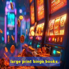 large print bingo books