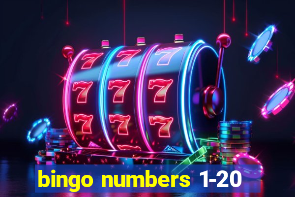 bingo numbers 1-20