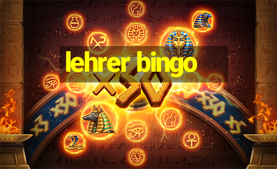 lehrer bingo