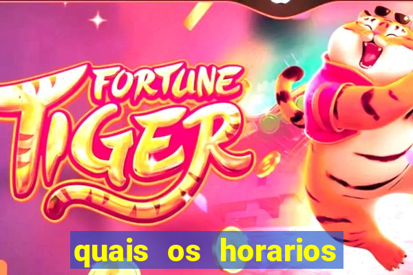 quais os horarios para jogar fortune tiger