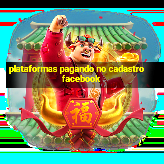 plataformas pagando no cadastro facebook