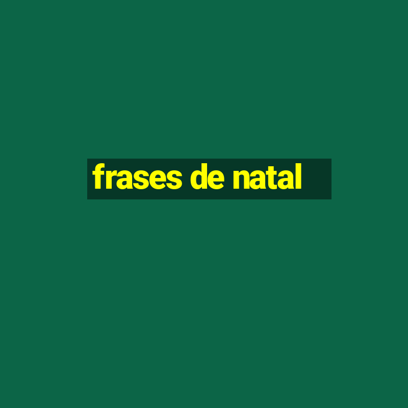 frases de natal