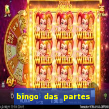 bingo das partes do corpo