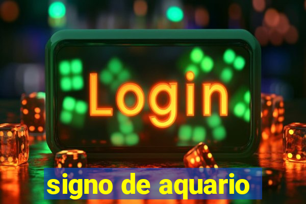 signo de aquario