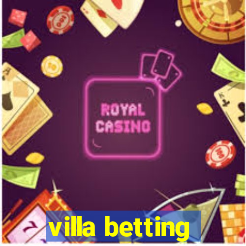 villa betting