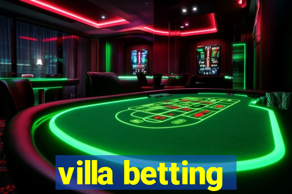 villa betting