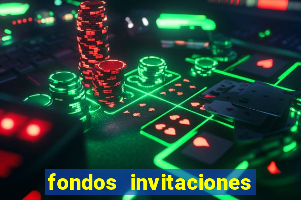 fondos invitaciones de bingo para editar