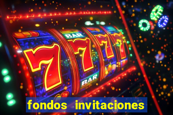 fondos invitaciones de bingo para editar