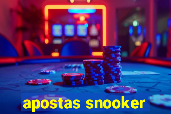 apostas snooker