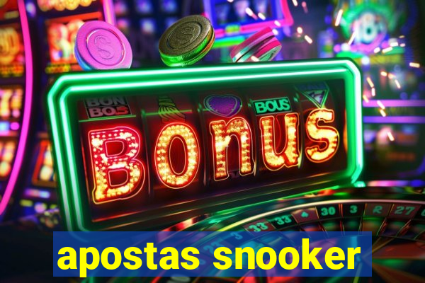 apostas snooker