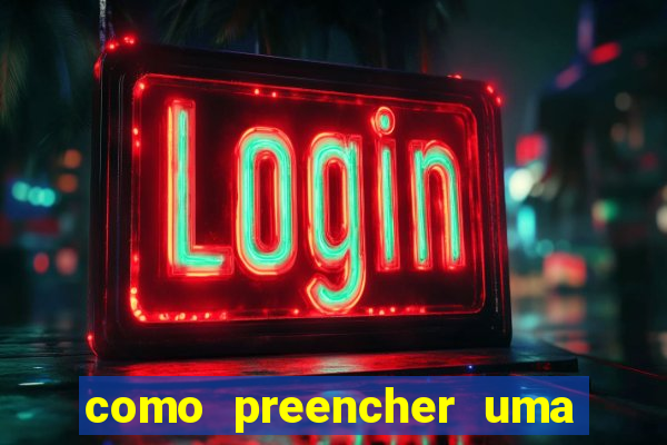 como preencher uma cartela de bingo