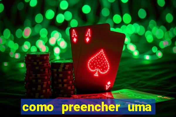 como preencher uma cartela de bingo